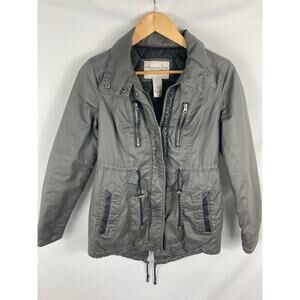 American Rag Womans zip Up Grey Jacket Size XS